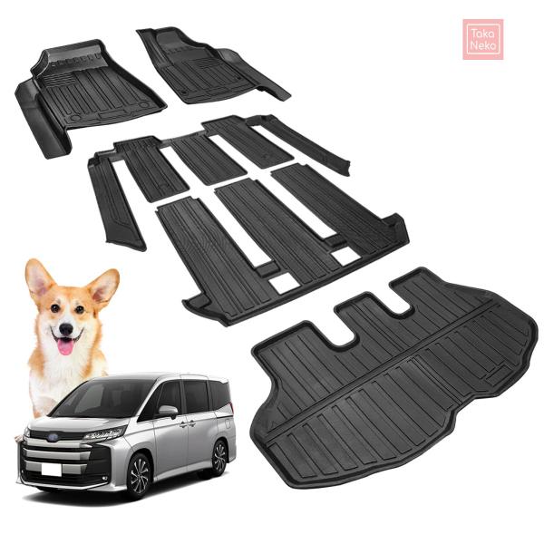適合対応 トヨタ 新型 VOXY NOAH ヴォクシーノア 90 系フロアマット 防水 (1~3列目...