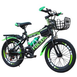 子供用自転車調節可能なシート 18/20/22/24 インチ 男の子女の子 キッズバイクスポーツ カゴ付き 付きキック スタンド ハンド ブレーキ バスケット フェンダー｜katenki