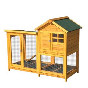 小動物用 木製2層ケージ チンチラ・ウサギ・多頭飼いOK キャスター付き チンチラ ケージ ウサギ 大型 小動物 小動物飼育ケージ 木製 ハウス
