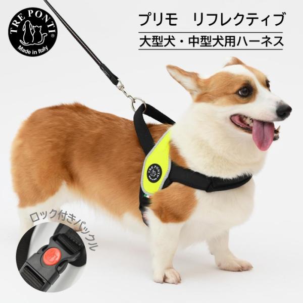トレポンティ プリモ リフレクティブ | 中型・大型犬用ハーネス