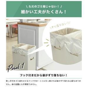 ゴミ袋が沈まない 分別ゴミ箱 2WAYダストボ...の詳細画像3
