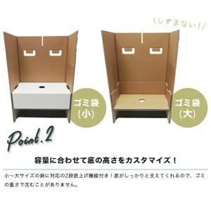 ゴミ袋が沈まない 分別ゴミ箱 2WAYダストボ...の詳細画像4