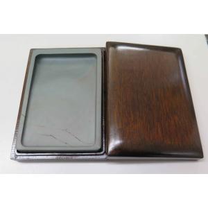 SA-6075 明・如意池枚塊紫長方澄泥硯23.5x14.0xH4.3cm : 華東貿易 中国