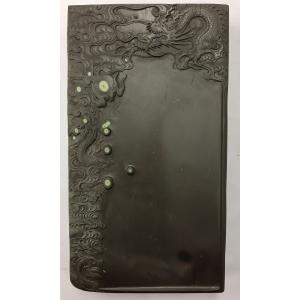 硯 澄泥硯 磨コ硯 中国文房四宝 中国上海工芸品展覧会 出品作品 : 中国