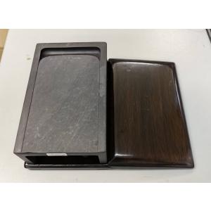 SA-6075 明・如意池枚塊紫長方澄泥硯23.5x14.0xH4.3cm : 華東貿易 中国