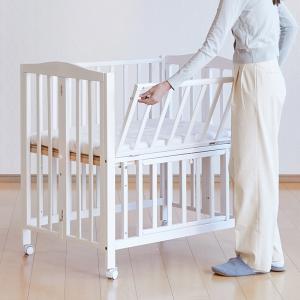 ベビーベッド 折りたたみ ベッド ミニ ホワイ...の詳細画像5