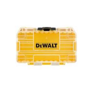 デウォルト (DeWALT) タフケース (小) オーガナイザー 工具箱 収納ケース ツールボックス 透明蓋 脱着トレー 積み重ね収納 ネジ ビット 小物入れ