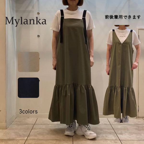 SALE　50％OFF　ミランカ　ギャザージャンパースカート　ジャンスカ　洗濯機可　M69302　あ...