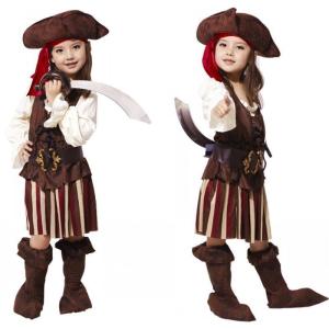 子供ハロウィン衣装子供 女の子 海賊 ジャック船長パイレーツオブカリビアン キッズ ハロウィン衣装 幼稚園ハロウィン衣装 新ハロウィン衣装
