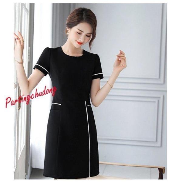 【特価】ユニフォーム エステ サロン通勤 レディース 女性 制服おしゃれ 半袖七分袖ジャケットワンピ...