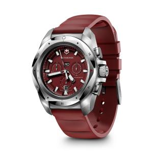 VICTORINOX ビクトリノックス I.N.O.X イノックス・クロノグラフ クォーツ腕時計 INOX 200m防水(red)｜katsuboya