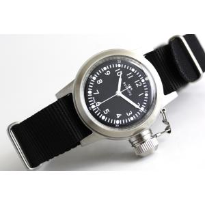 knis/レトロ/ミリタリーウォッチ/クォーツ腕時計/アナログ/BLK/KN003