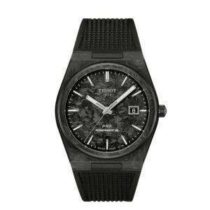 Tissot ティソ PRX Automatic ピーアールエックス カーボン自動巻き腕時計 男性用...