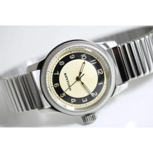 M.R.M.W. ヘリテージ タキシード・ダイアル クォーツ腕時計 モントルロロイ ブルズアイ ドレ...