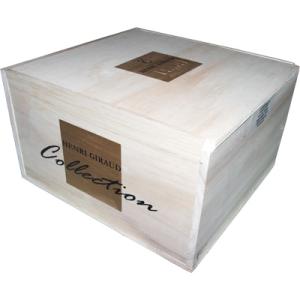 シャンパン 6本木箱 アンリ・ジロー フュ・ド・シェーヌ コレクション (ワイン木箱/木箱のみ/蓋つき)｜katsuda