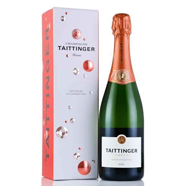 テタンジェ レ フォリ ド ラ マルケットリー NV ギフトボックス Taittinger Les ...