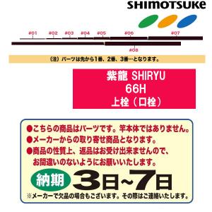 SHIMOTSUKE（シモツケ） 鮎ロッドパーツ 017792 紫龍 SHIRYU 66H 穂先1
