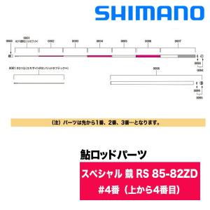 シマノ（SHIMANO） 鮎ロッドパーツ 303011 22スペシャル 競 RS 85-82ZD