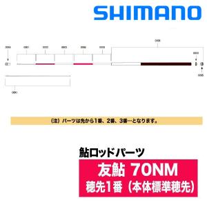 シマノ（SHIMANO） 鮎ロッドパーツ 37310 友鮎 80NM 穂先1番（本体標準