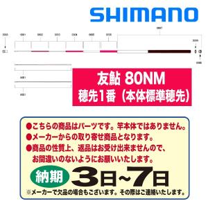 シマノ 鮎ロッドパーツ　37310  友鮎 80NM 穂先1番（本体標準穂先）｜katsukinet