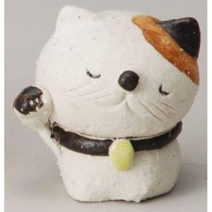 信楽焼の置物 三毛ねこ しがらき 陶器 和風 玄関 ネコ 猫 おしゃれ かわいい 贈り物 動物 フィギュア オブジェ 通販 激安 雑貨 送料無料