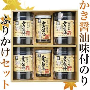 かき醤油味付のり・ふりかけ詰合せ［箱入り］（かき丸F-30H）ギフト 中元 歳暮 マルヒャク 老舗 海苔 牡蠣 広島 茶の子 香典返し お土産 瀬戸内 ロングセラー