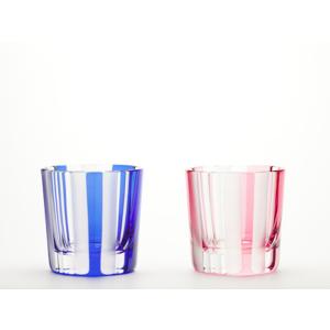 江戸切子 硝子工房彩鳳 十草文様 ペア Seal限定商品 F 酒グラス