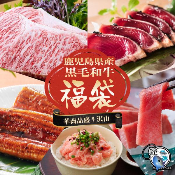 福袋 2026 食品  国産 鮮度抜群 和牛 うなぎ マグロ カツオ 食品 黒毛和牛 サーロインステ...