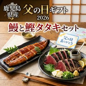 父の日　ギフトおつまみ 鹿児島県産 大 ウナギ カツオのタタキ セット 枕崎市かつお公社