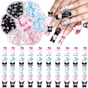 1箱70個セット ネイルパーツ 猫柄 クロミ風 ...の商品画像