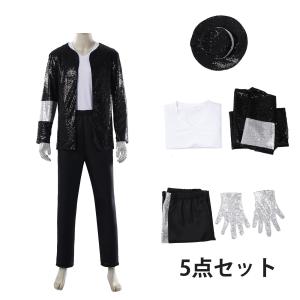 マイケル・ジャクソン コスプレ衣装 6点セットス...の商品画像