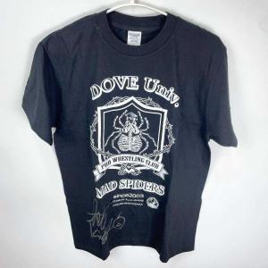 【中古】ダブプロレス Tシャツ カブキキッド 直筆サイン入り M