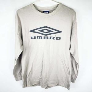 【中古】アンブロ 長袖Tシャツ M ベージュ UCA5259 メンズ UMBRO サッカー フットサル