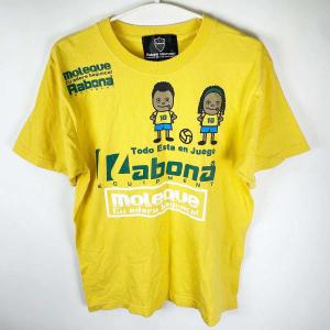 【中古】Rabona EQUIPMENT ラボーナ 2010 Tシャツ M イエロー メンズ サッカー ブラジル フットサル
