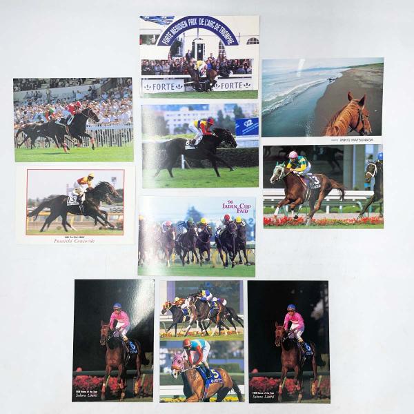 【中古】JRA プラザ エクウス 競馬 ポストカード イシノサンデー サイレンススズカ フサイチコン...