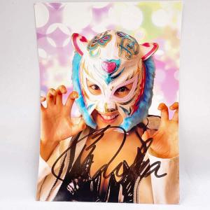 【中古】風香 直筆サイン入り A4 ポートレート 女子プロレス
