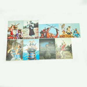 【中古】[8枚セット] 変身忍者 嵐 旧カルビー ミニカード No.1-45 毎日放送 東映 石森プロ 抜け有り