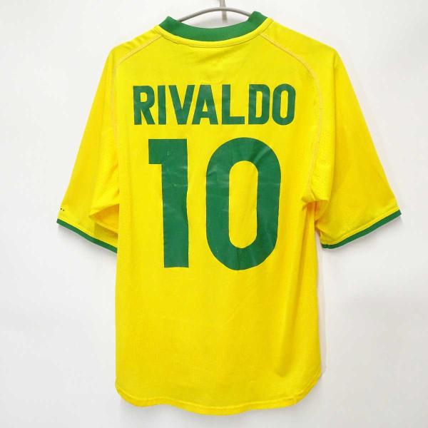 【中古】ナイキ サッカー ブラジル代表 2000 ユニフォーム ホーム #10 リバウド S NIK...