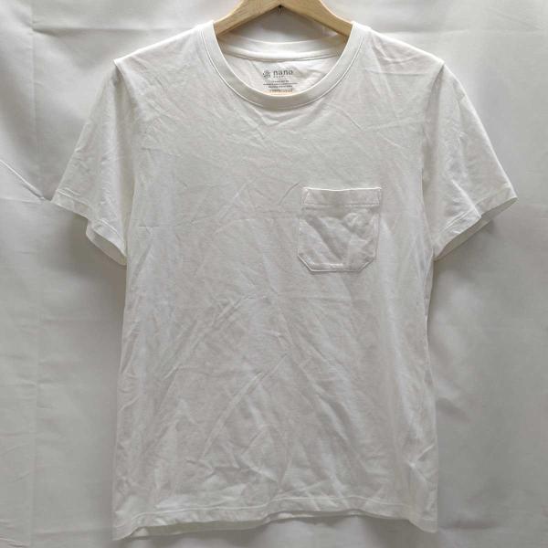 【中古】ナノ・ユニバース クルーネック ポケットTシャツ S ホワイト BA82CSS001DD メ...