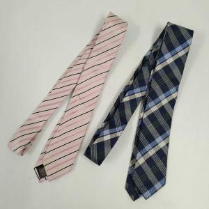 【中古】[2点セット] RITORNO RESPECTNERO ネクタイ ネイビー ピンク メンズ