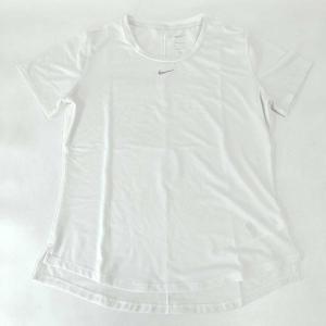 【中古】ナイキ 半袖Tシャツ ランニングウェア L ホワイト DD0619-100 レディース NIKE｜kaucowking