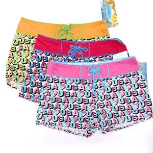 【中古・未使用品】[3点セット] SHREANU シュリーヌ サーフパンツ ショートパンツ 水着 M レッド/オレンジ/ピンク 167750 レディース