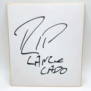 【中古】レネ・デュプリ プロレス 直筆サイン色紙