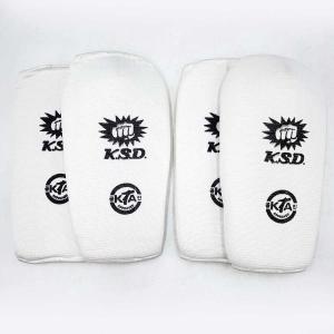 【中古】[2点セット] TAEKWONDO テコンドー KSD KTA レッグ サポーター M 空手 格闘技
