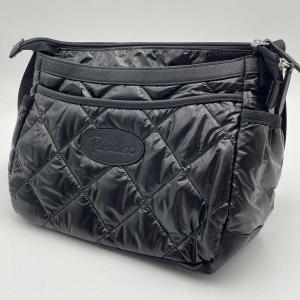 【中古】パラディーゾ ナイロン ショルダーバッグ ブラック PARADISO ゴルフ