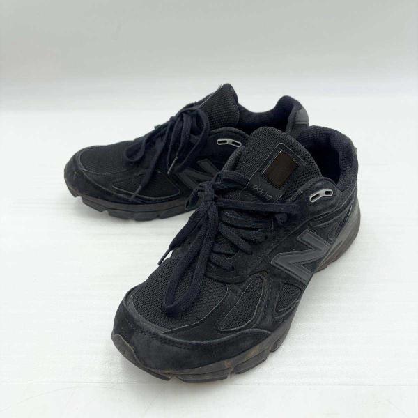 【中古】ニューバランス 990 V4 スニーカー 27cm トリプルブラック M990BBA4 メン...