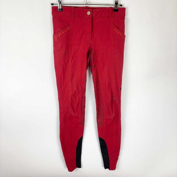 【中古】EQUILINE エクイライン COMMESSA キュロット I42 レッド レディース 乗...