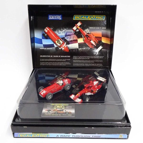 【中古】Scalextric スロットカー 50周年 FERRARI 375 + F1 248 2台...