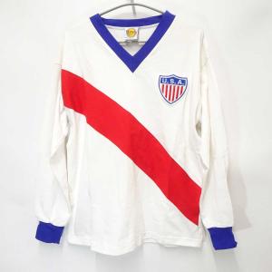 【中古】トフス サッカー アメリカ代表 復刻 ユニフォーム 長袖 1950 ワールドカップ M TOFFS｜kaucowking