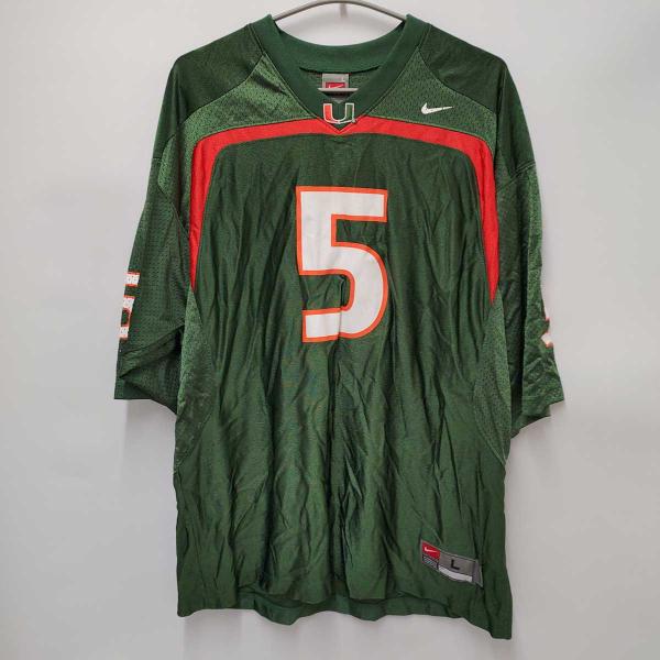 【中古】ナイキ マイアミ大学 ハリケーンズ Hurricanes アメフト ジャージ JERSEY ...